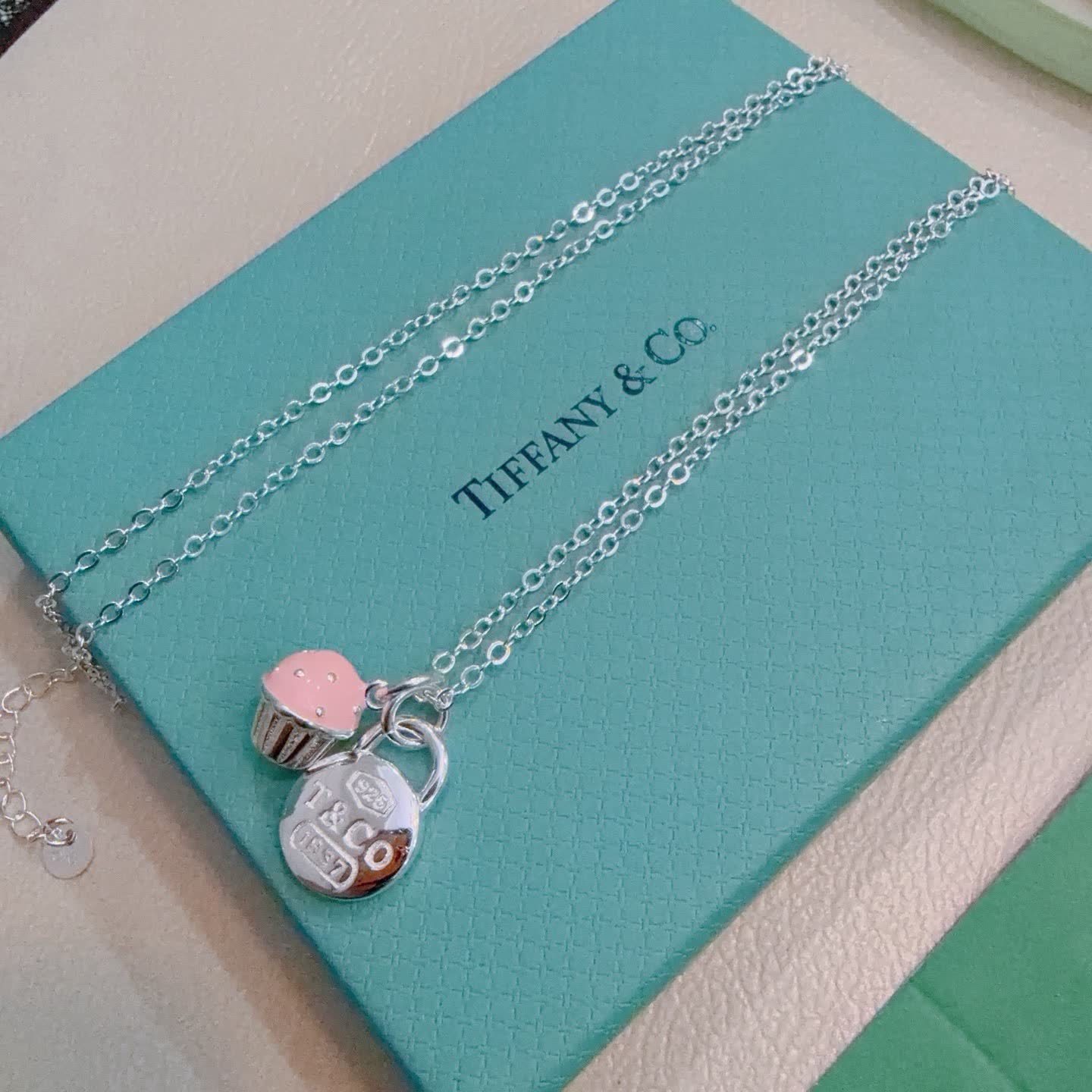 Tiffany & Co. Lock Charm Necklace